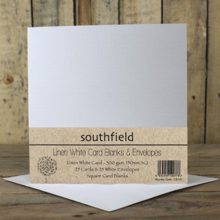 Linen White Card Blanks product image